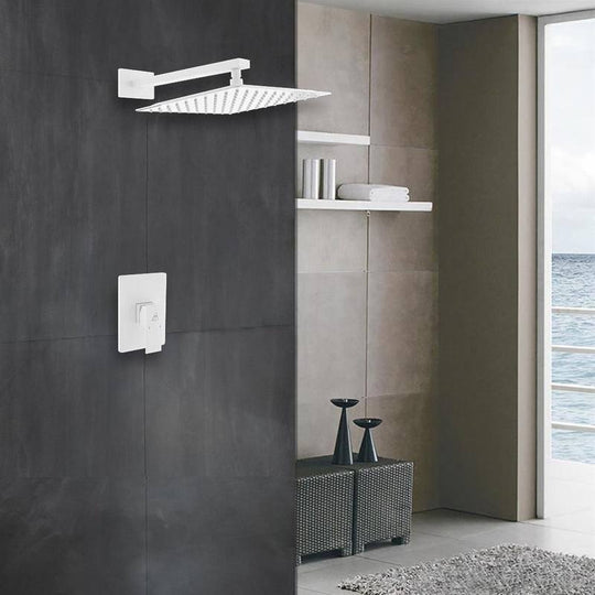 Aqua Piazza Shower Set with Square Rain Shower - Home and Bath Depot