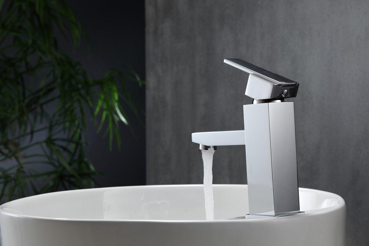 Aqua Piazza Single Lever Bathroom Vanity Faucet - Hbdepot