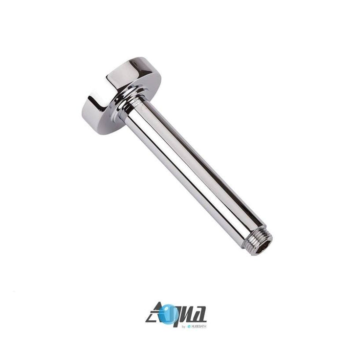 Aqua Rondo Brass Shower Set with Ceiling Mount Square Rain Shower, 4 Body Jets and Handheld - Home and Bath Depot