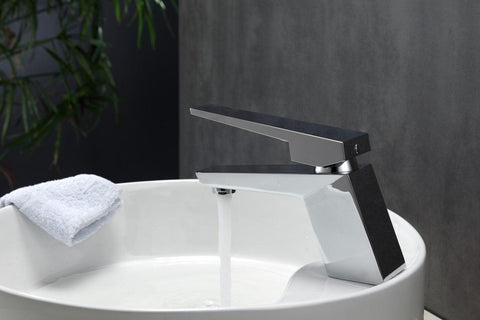 Aqua Siza Single Lever Modern Bathroom Vanity Faucet - Hbdepot