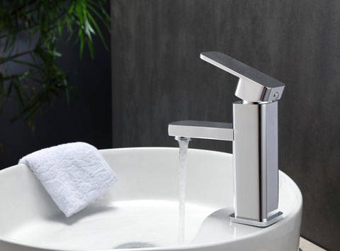 Aqua Soho Single Hole Mount Bathroom Vanity Faucet - Hbdepot