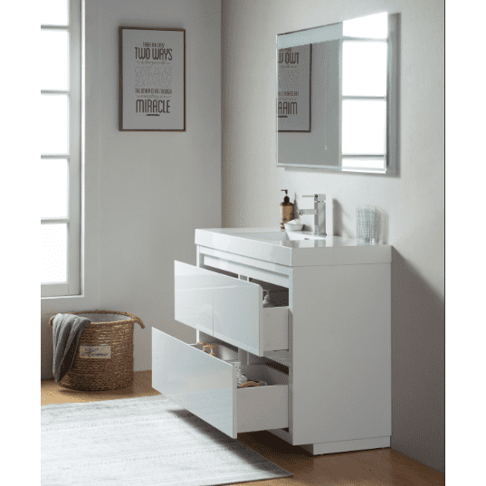 Vanity Art - Berlin 48" Freestanding Single Sink Bathroom Vanity