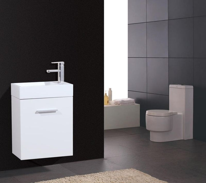 Bliss 18" Wall Mount Modern Bathroom Vanity - Home and Bath Depot