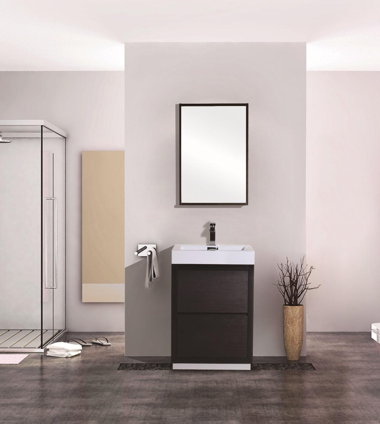 Bliss 24" Free Standing Modern Bathroom Vanity - Home and Bath Depot