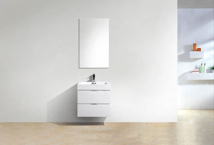 Bliss 24" Wall Mount Modern Bathroom Vanity - Home and Bath Depot
