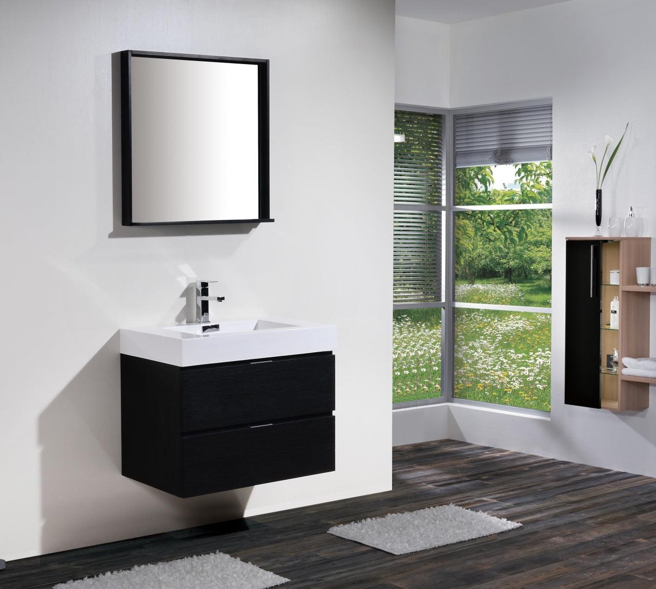 Bliss 30" Wall Mount Modern Bathroom Vanity - Home and Bath Depot