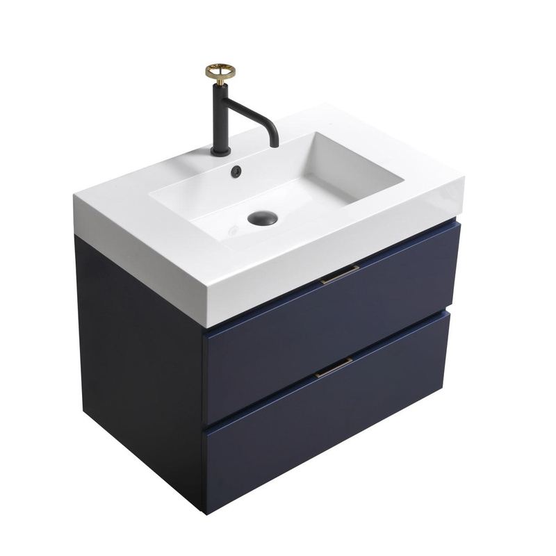 Bliss 30" Wall Mount Modern Bathroom Vanity - Home and Bath Depot