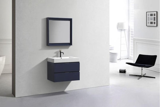 Bliss 30" Wall Mount Modern Bathroom Vanity - Home and Bath Depot