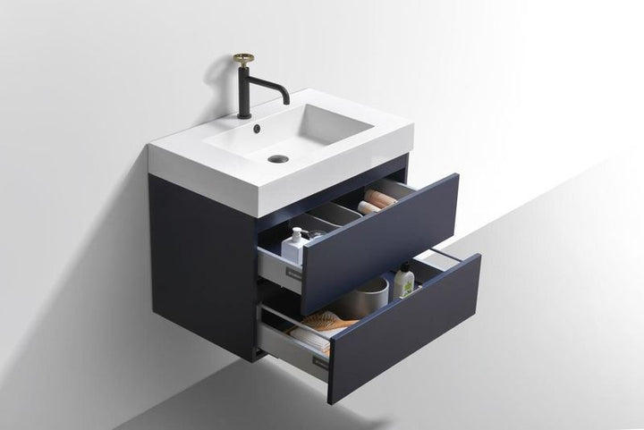 Bliss 30" Wall Mount Modern Bathroom Vanity - Home and Bath Depot