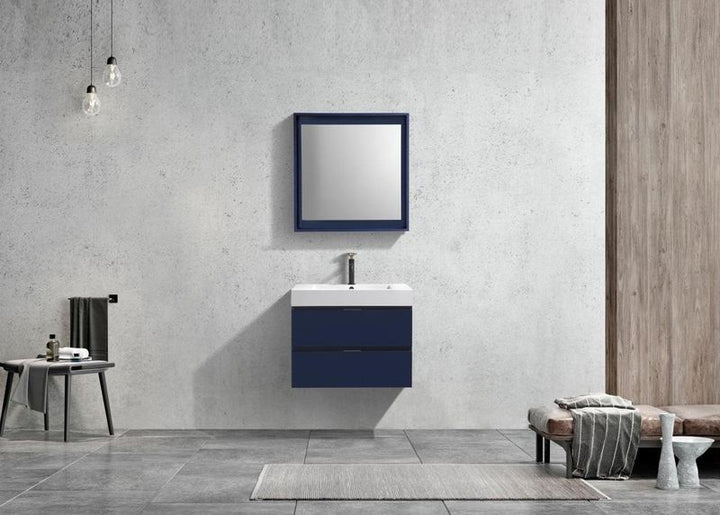 Bliss 30" Wall Mount Modern Bathroom Vanity - Home and Bath Depot