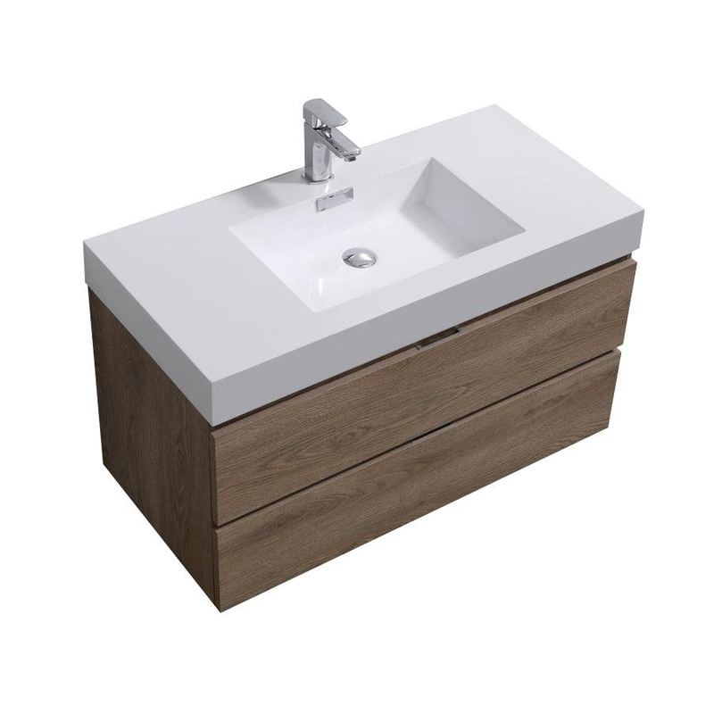 Bliss 40" Wall Mount Modern Bathroom Vanity - Home and Bath Depot