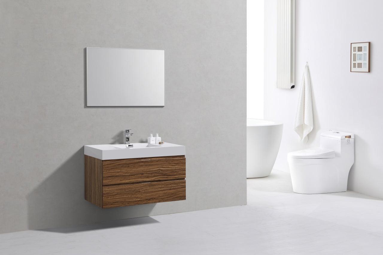 Bliss 40" Wall Mount Modern Bathroom Vanity - Home and Bath Depot