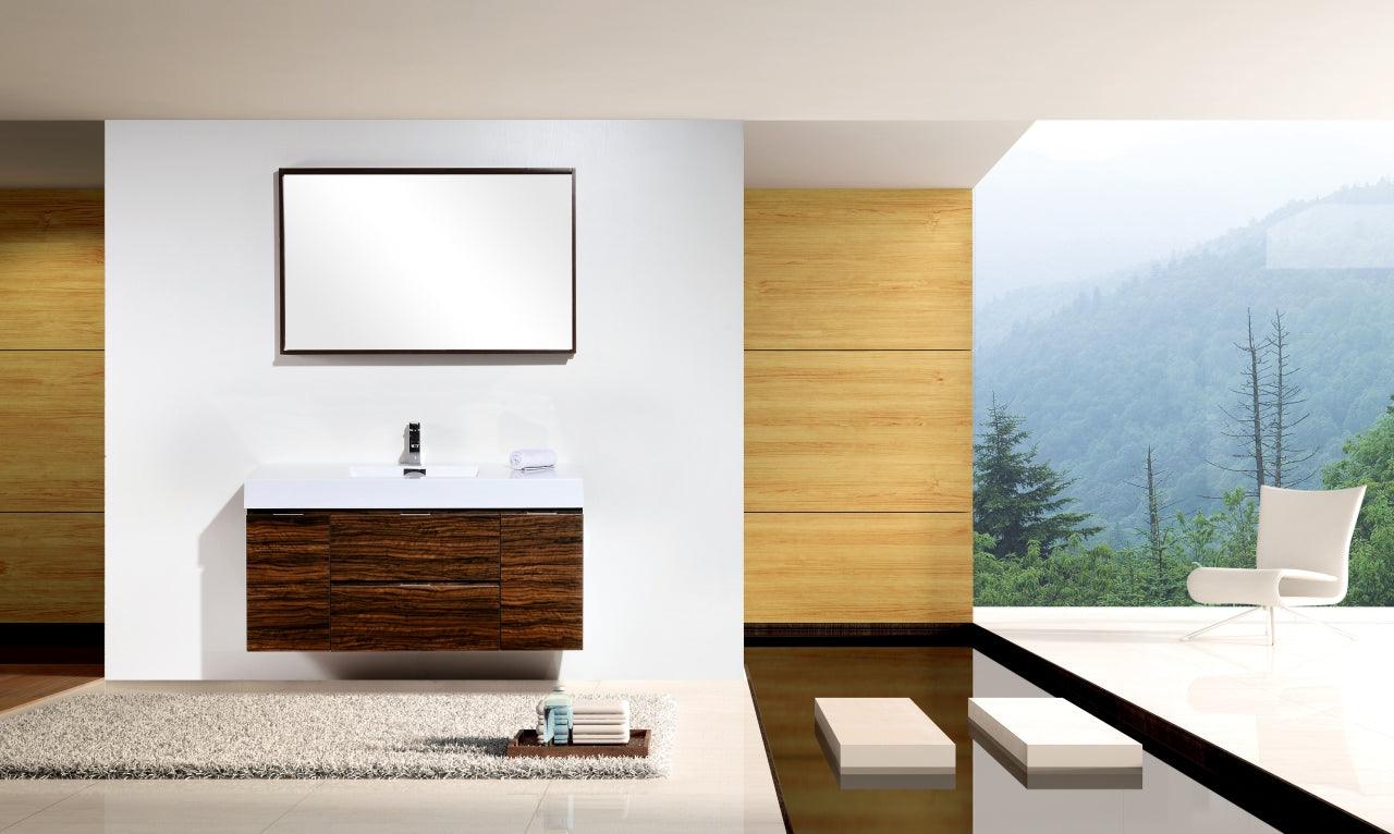 Bliss 48" Wall Mount Modern Bathroom Vanity - Home and Bath Depot