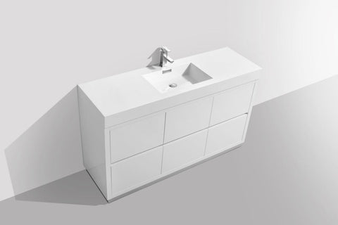 Bliss 60" Single Sink Free Standing Modern Bathroom Vanity - Home and Bath Depot