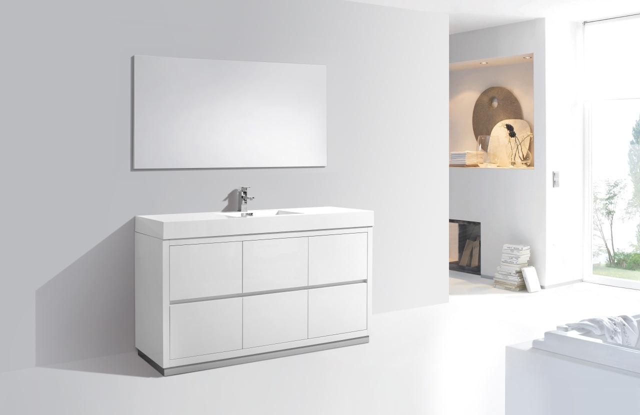 Bliss 60" Single Sink Free Standing Modern Bathroom Vanity - Home and Bath Depot