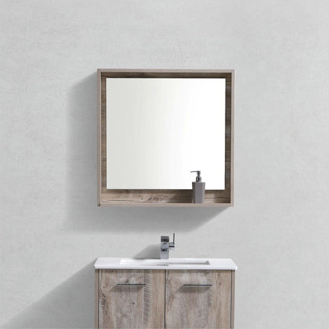 Bosco 30" Framed Mirror With Shelve - Hbdepot