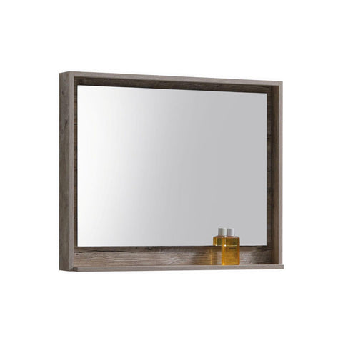 Bosco 36" Framed Mirror With Shelve - Hbdepot