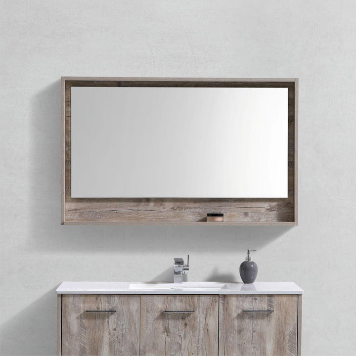 Bosco 48" Framed Mirror With Shelve - Hbdepot