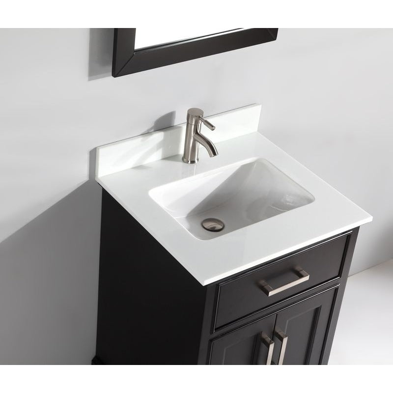 Vanity Art - Paris 24" Single Sink Bathroom Vanity Set with Sink and Mirror