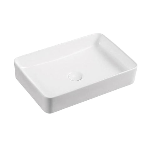 Ceramic square vessel sink Matte White - Hbdepot