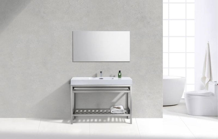 Cisco 48" Stainless Steel Console with Acrylic Sink - Home and Bath Depot