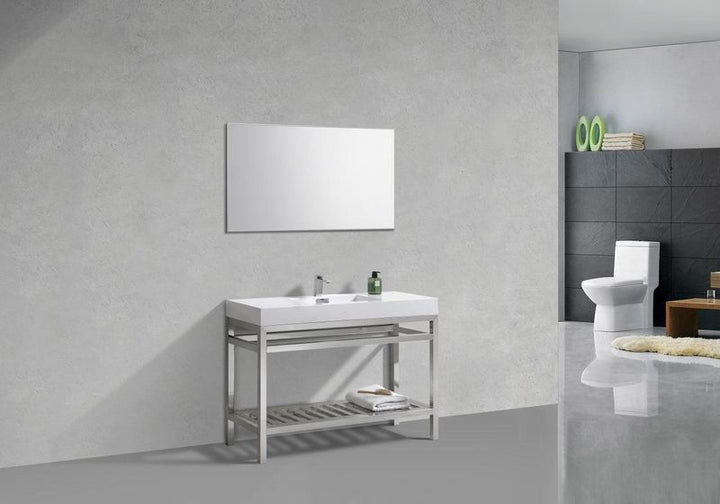 Cisco 48" Stainless Steel Console with Acrylic Sink - Home and Bath Depot