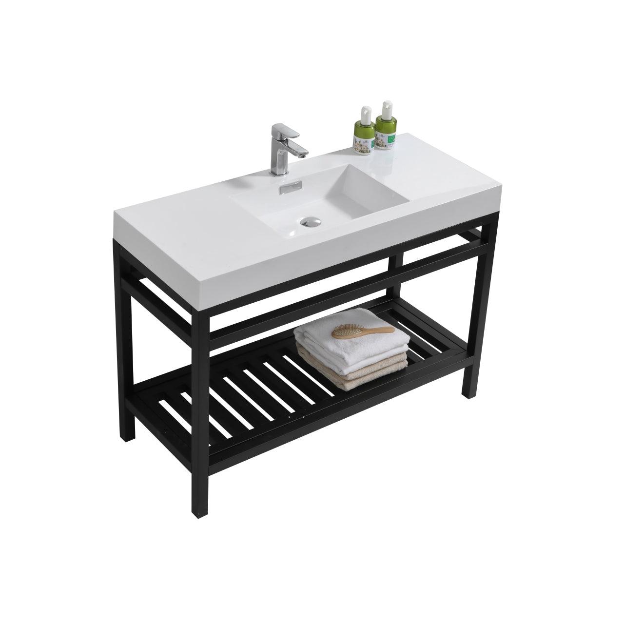 Cisco 48" Stainless Steel Console with Acrylic Sink - Home and Bath Depot