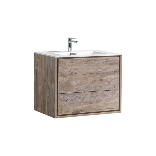 DeLusso 30" Wall Mount Modern Bathroom Vanity - Home and Bath Depot