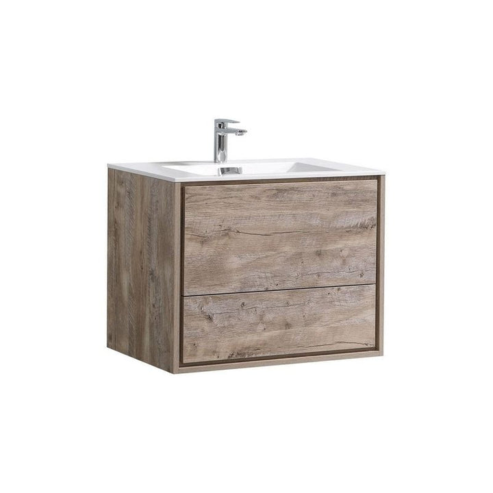 DeLusso 30" Wall Mount Modern Bathroom Vanity - Home and Bath Depot