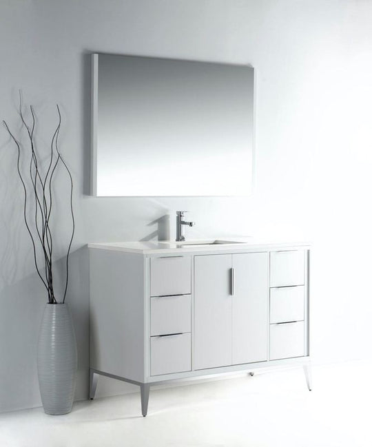 Divani 48" Gloss Vanity with Quartz Countertop - Hbdepot