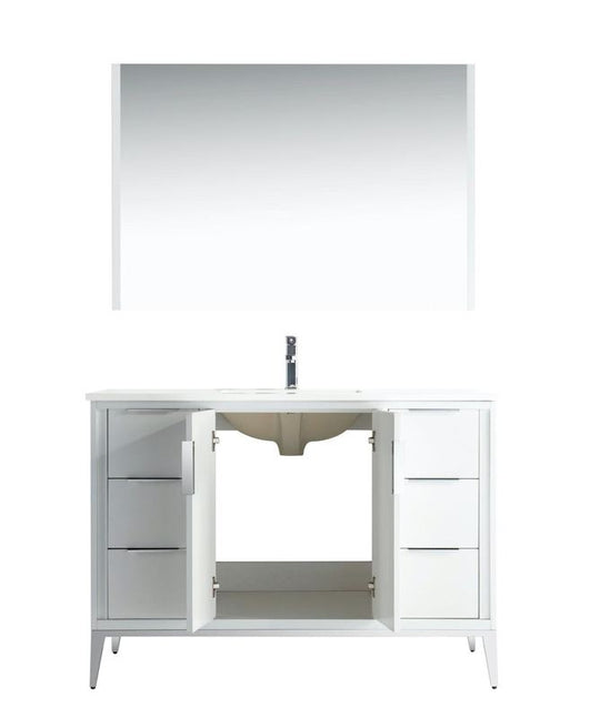 Divani 48" Gloss Vanity with Quartz Countertop - Hbdepot