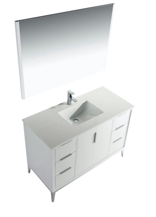 Divani 48" Gloss Vanity with Quartz Countertop - Hbdepot