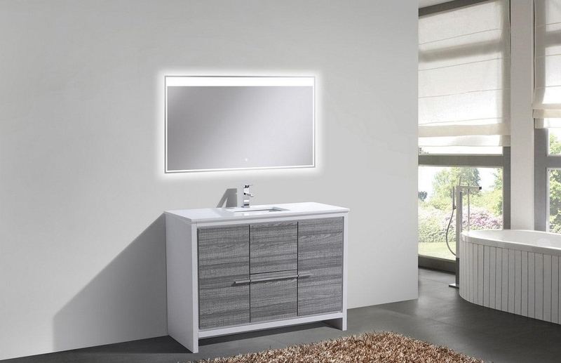 Dolce 48″ Modern Bathroom Vanity with White Quartz Counter-Top - Hbdepot