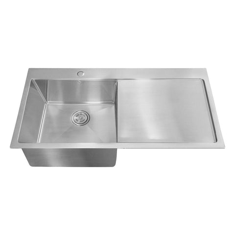 Ella 40" x 20" Top-Mount Kitchen Sink with Drainboard - Hbdepot