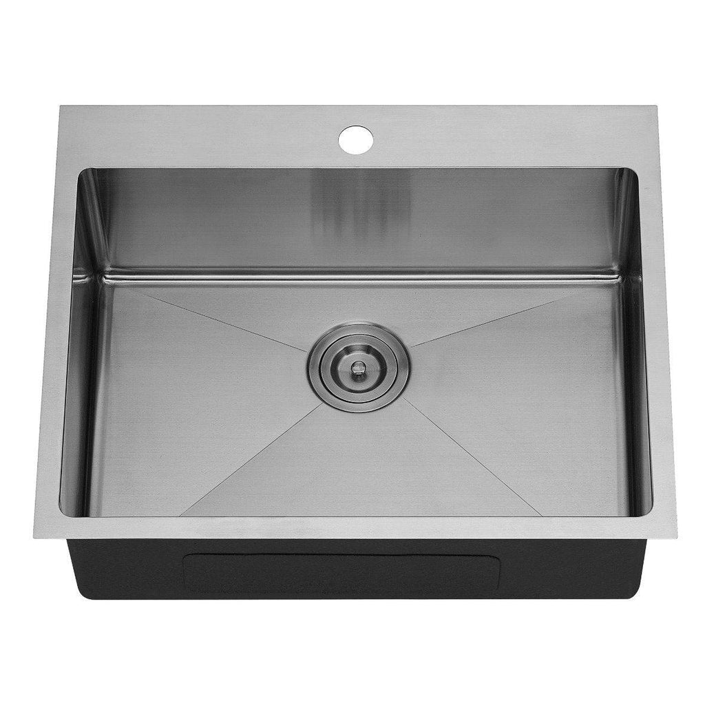 Enzo 25" x 20" Top-Mount Kitchen Sink - Hbdepot