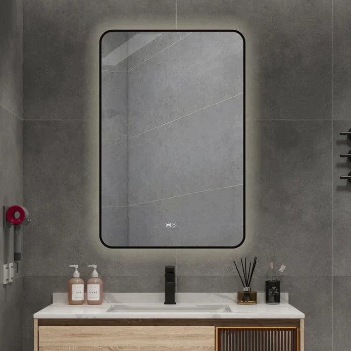 Infinity Rd Back-lit Framed Bathroom LED Vanity Mirror - Hbdepot