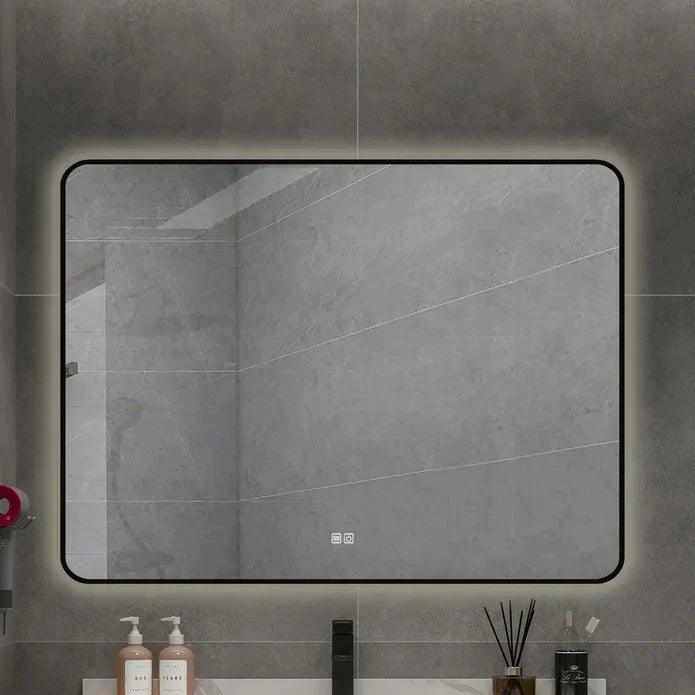 Infinity Rd Back-lit Framed Bathroom LED Vanity Mirror - Hbdepot