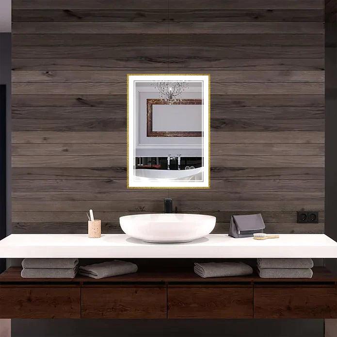 Infinity Sp Front-lit Framed Bathroom LED Vanity Mirror - Hbdepot