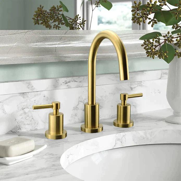 Kodaen Elegante Three Holes Widespread Bathroom Faucet - F13104 - Hbdepot