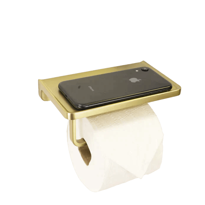 Kodaen MADISON Bathroom Toilet Paper Single Holder with Shelf - TPHSS123 - Hbdepot