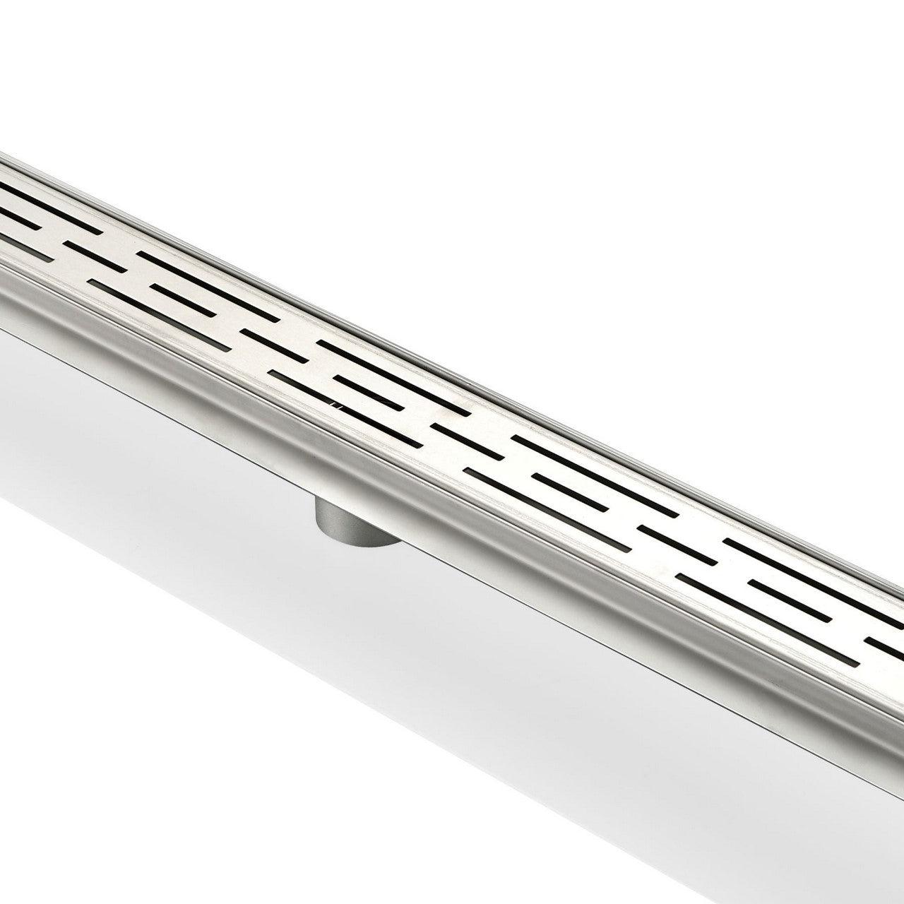 Kube 27.5" Linear Drain with Linear Grate - Hbdepot