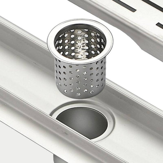 Kube 27.5" Linear Drain with Linear Grate - Hbdepot