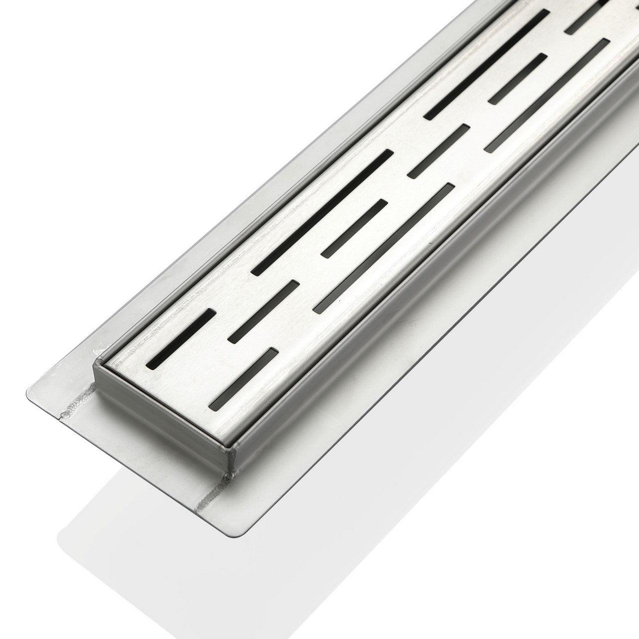 Kube 35.5" Linear Drain with Linear Grate - Hbdepot