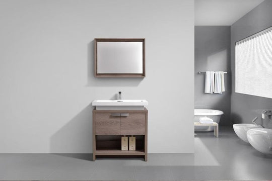 Levi 30" Modern Bathroom Vanity w/ Cubby Hole - Home and Bath Depot