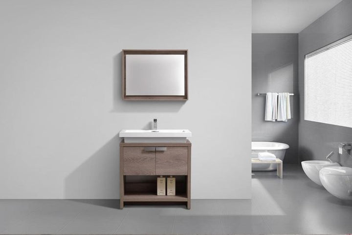Levi 30" Modern Bathroom Vanity w/ Cubby Hole - Home and Bath Depot
