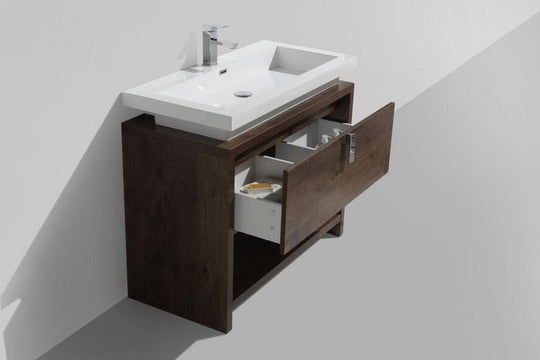 Levi 40" Modern Bathroom Vanity w/ Cubby Hole - Home and Bath Depot