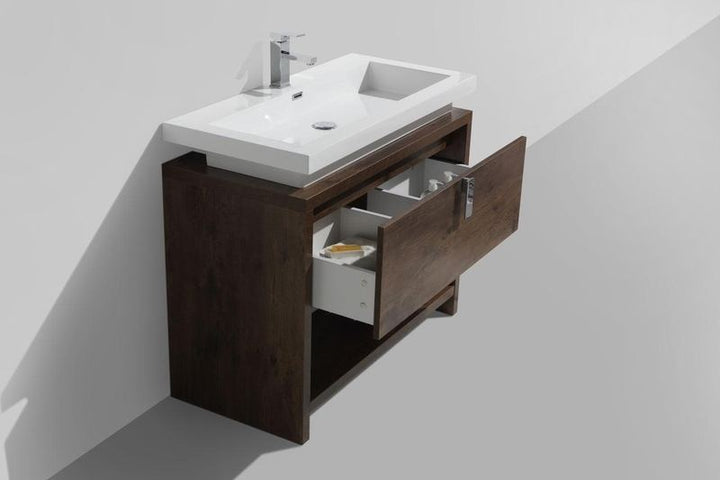 Levi 40" Modern Bathroom Vanity w/ Cubby Hole - Home and Bath Depot