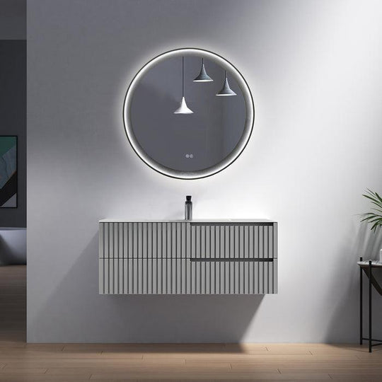 Modern Wallmount Vanities Combination kit 3 39" Gray - Hbdepot