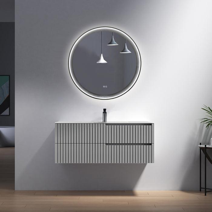 Modern Wallmount Vanities Combination kit 3 39" Gray - Hbdepot