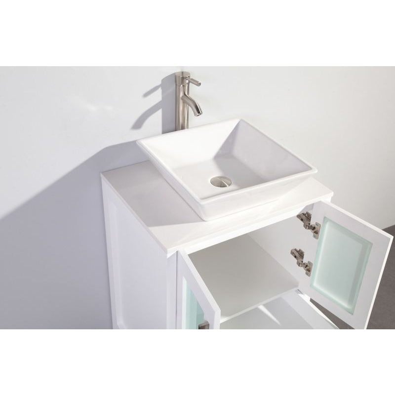 Vanity Art - Monaco 24" Single Vessel Sink Bathroom Vanity Set with Sink and Mirror